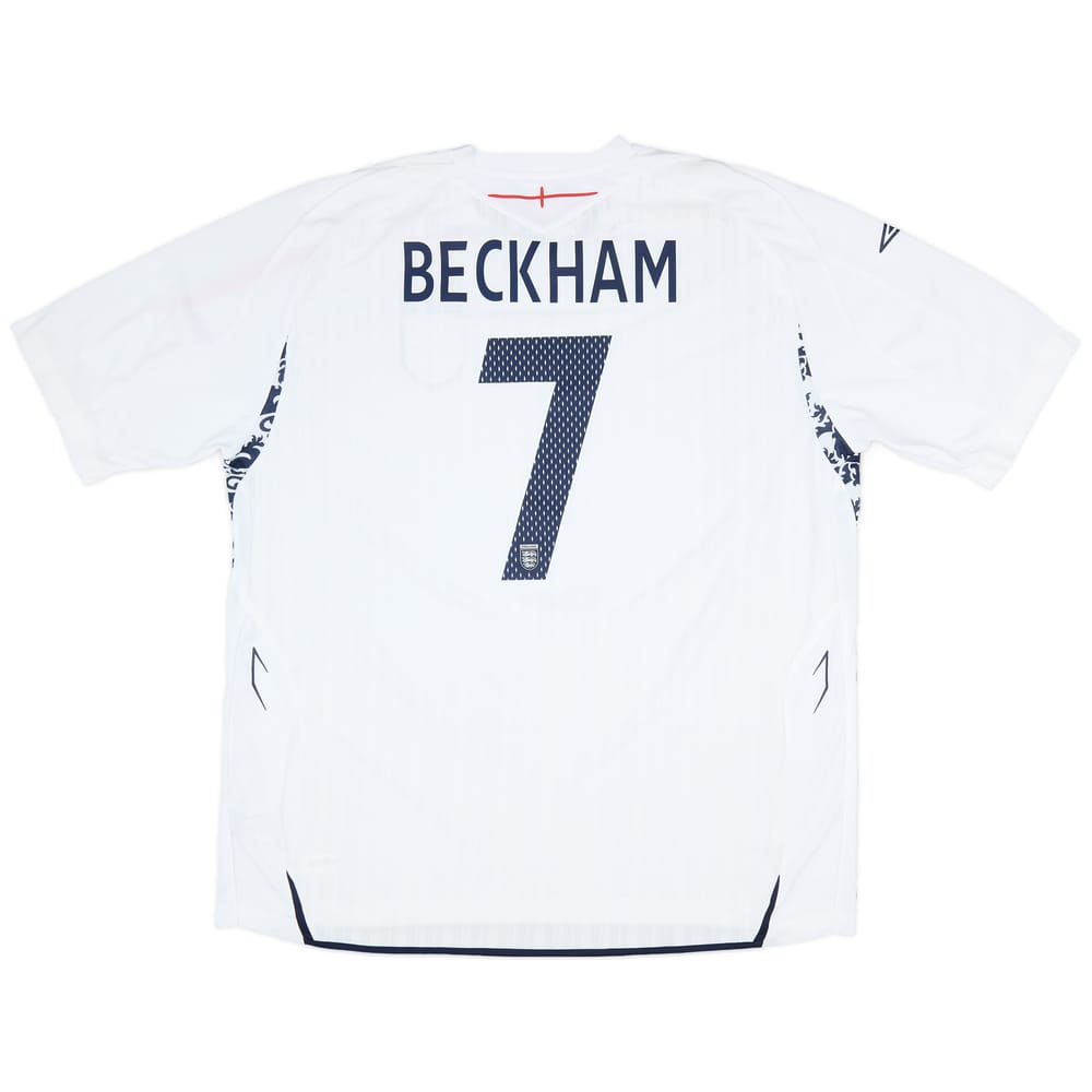 2007-09 England Home Shirt Beckham #7 (3XL)
