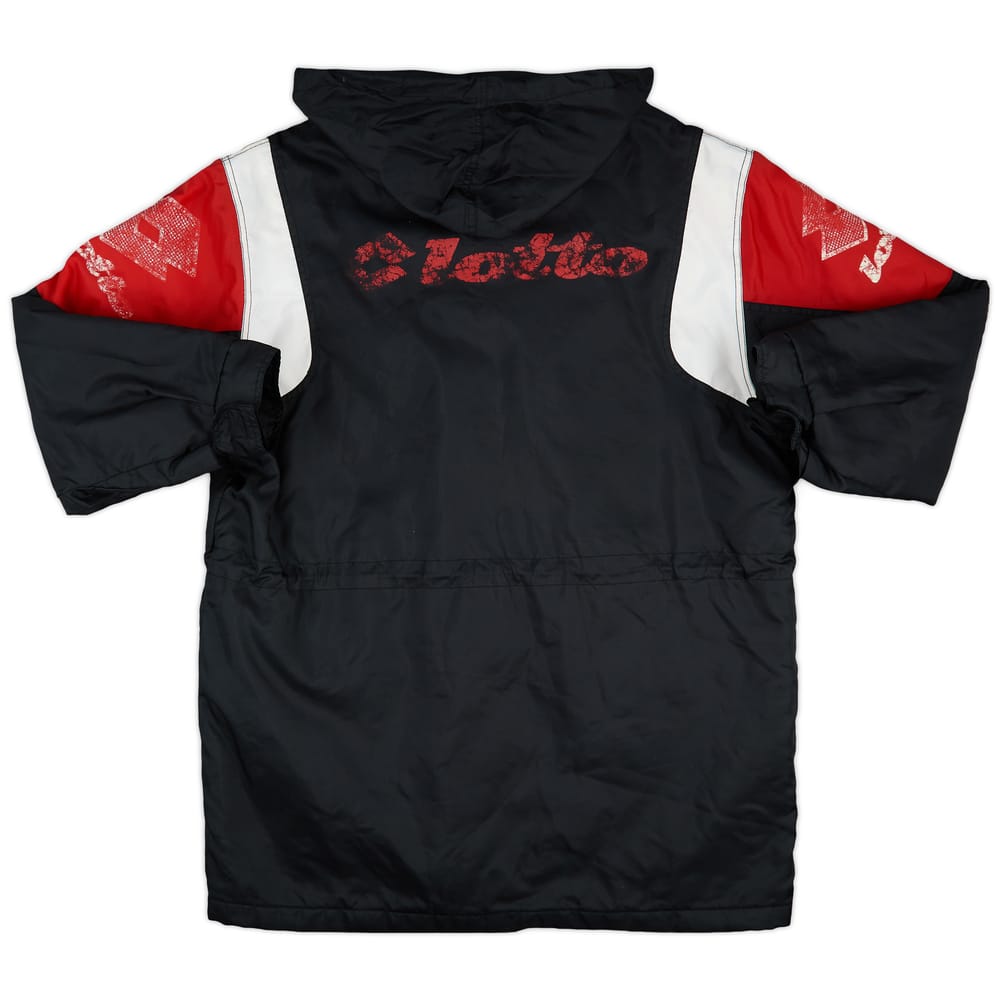 1996-97 AC Milan Lotto Hooded Padded Bench Coat - 6/10 - (M)