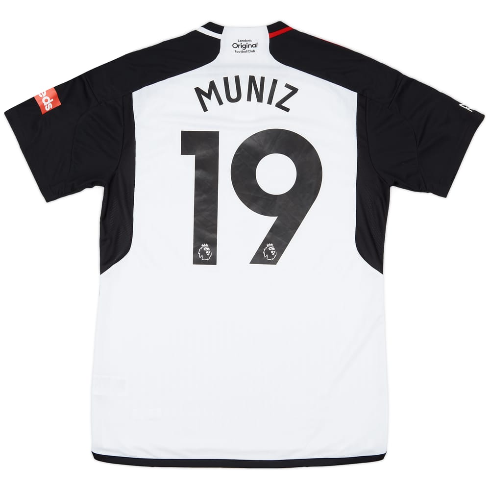2023-24 Fulham Match Issue Home Shirt Muniz #19