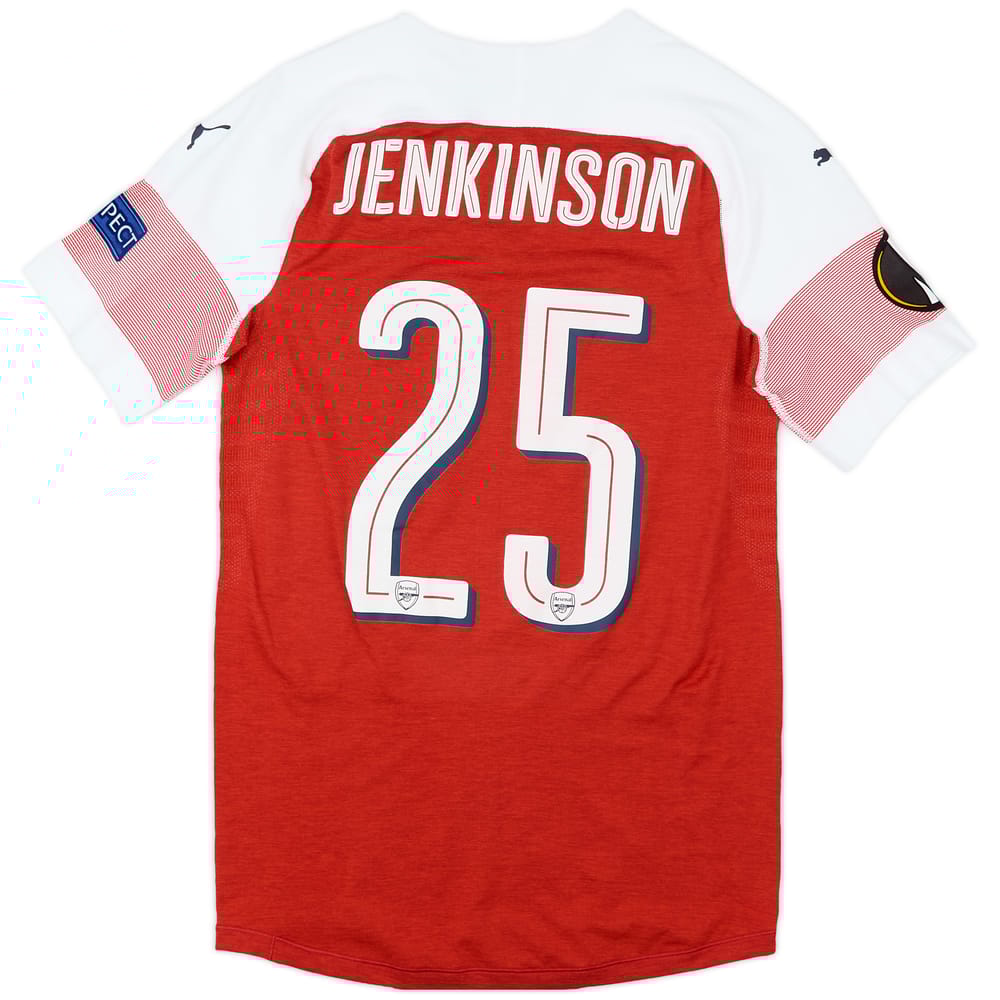 2018-19 Arsenal Match Issue Europa League Final Home Shirt Jenkinson #25