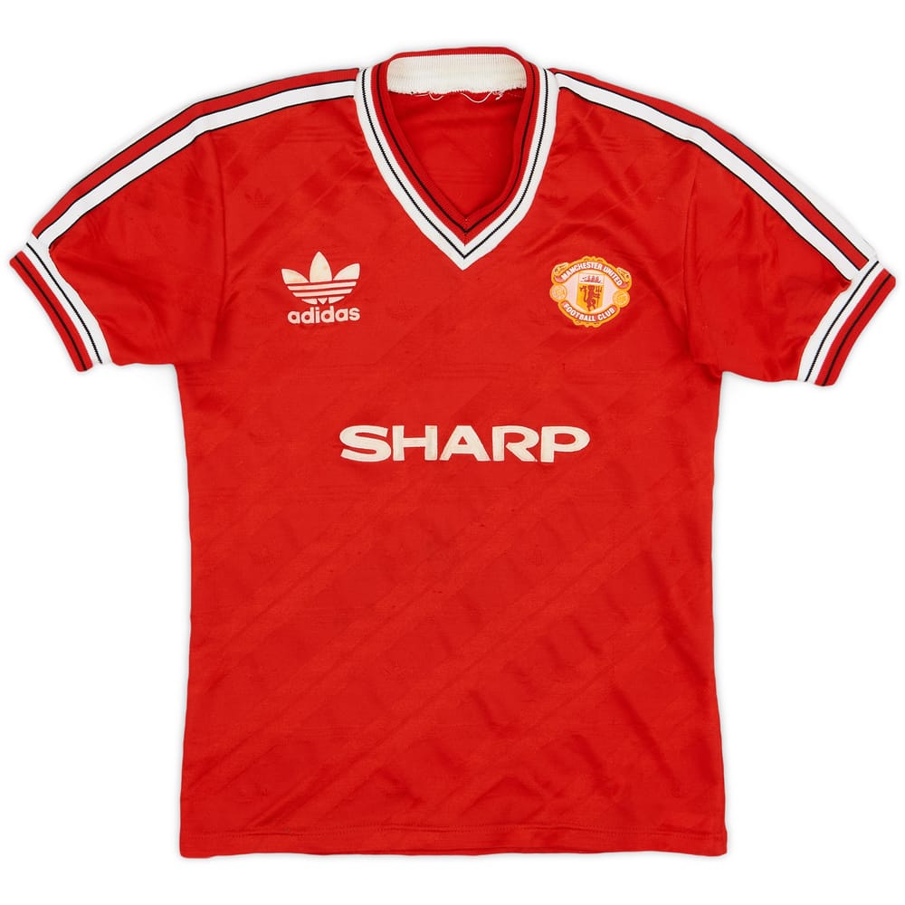 1986-88 Manchester United Home Shirt - 7/10 - (M.Boys)