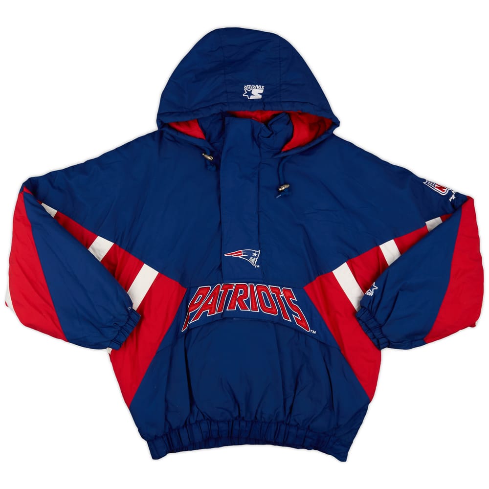 1990s New England Patriots Starter 1/2 Zip Rain Coat - 8/10 - (L)