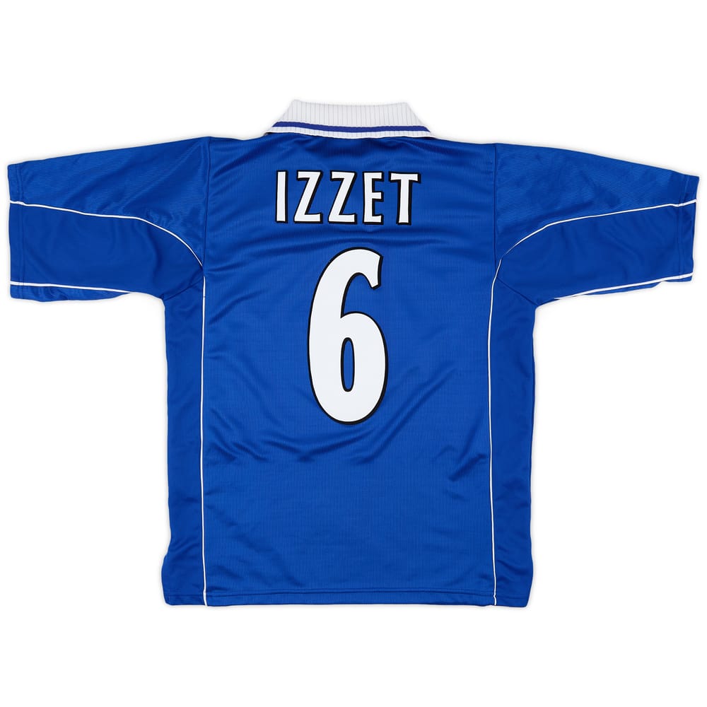 2000-01 Leicester Home Shirt Izzet #6 - 8/10 - (M)