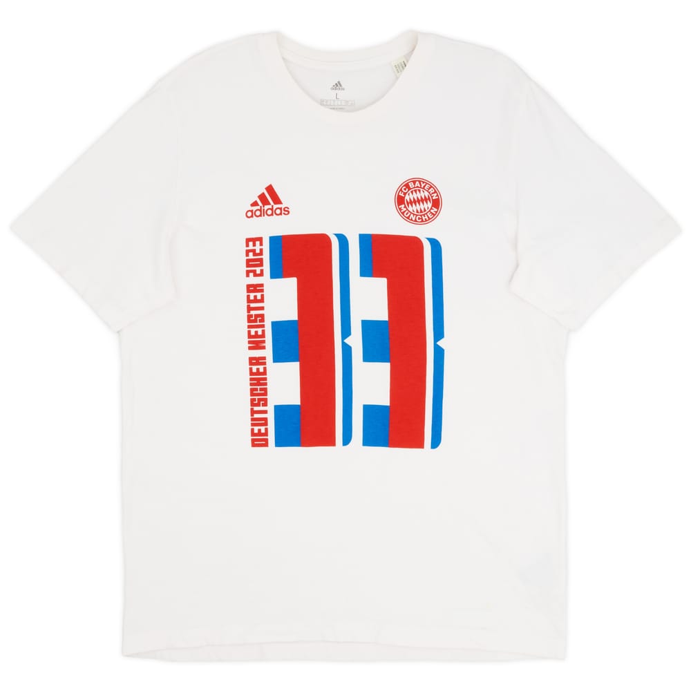 2022-23 Bayern Munich adidas 'Bundesliga Winners' Cotton Tee - 9/10 - (L)