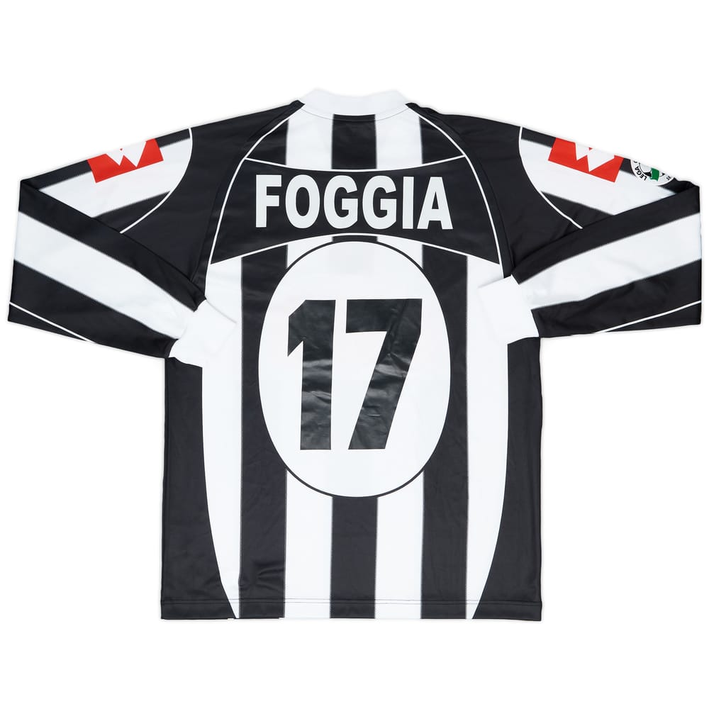 2005-06 Ascoli Match Issue Home Shirt Foggia #17