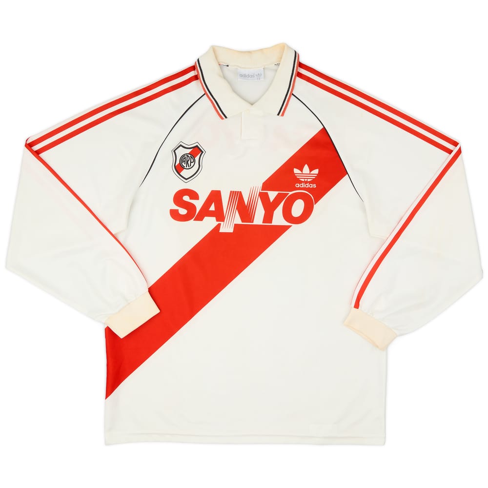 1992-94 River Plate Home L/S Shirt - 6/10 - (L)