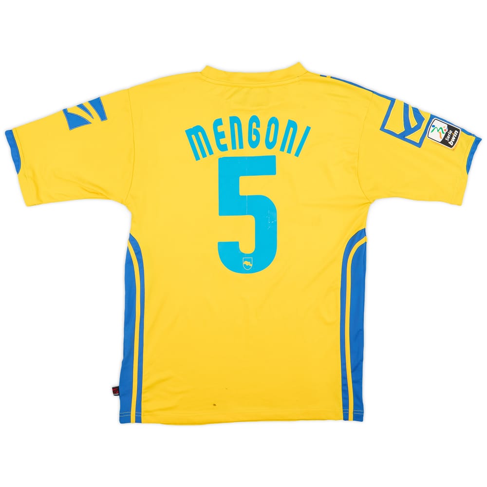 2010-11 Pescara Match Issue Away Shirt Mengoni #5