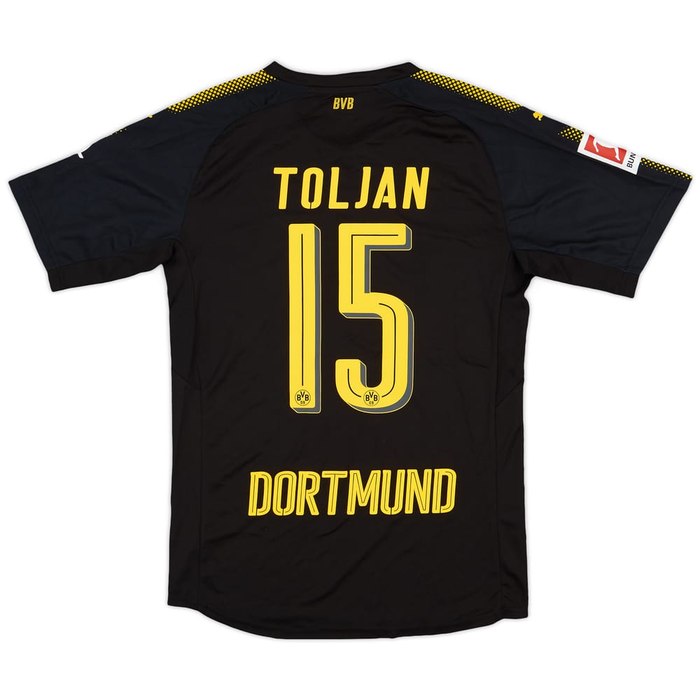 2017-18 Borussia Dortmund Authentic Away Shirt Toljan #15 - 9/10 - (M)