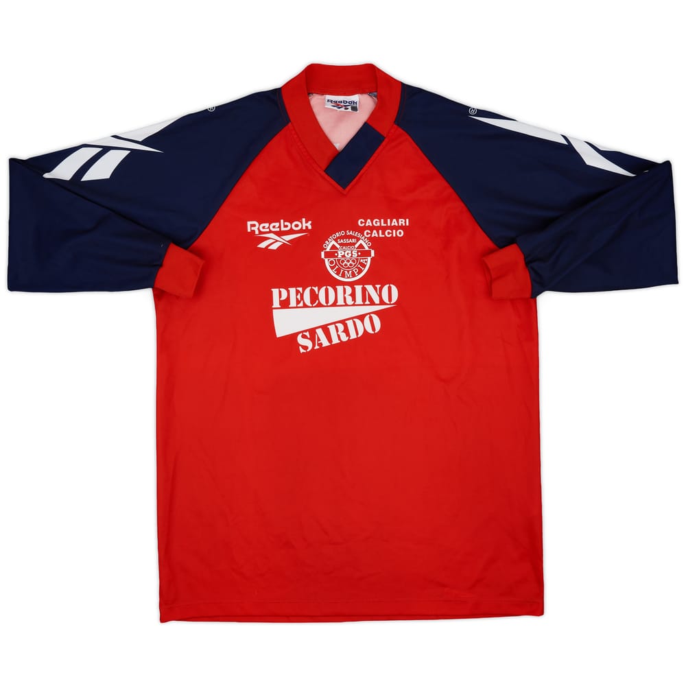 1996-98 Cagliari Reebok 'PGS Olimpia' Training L/S Shirt - 9/10 - (L)