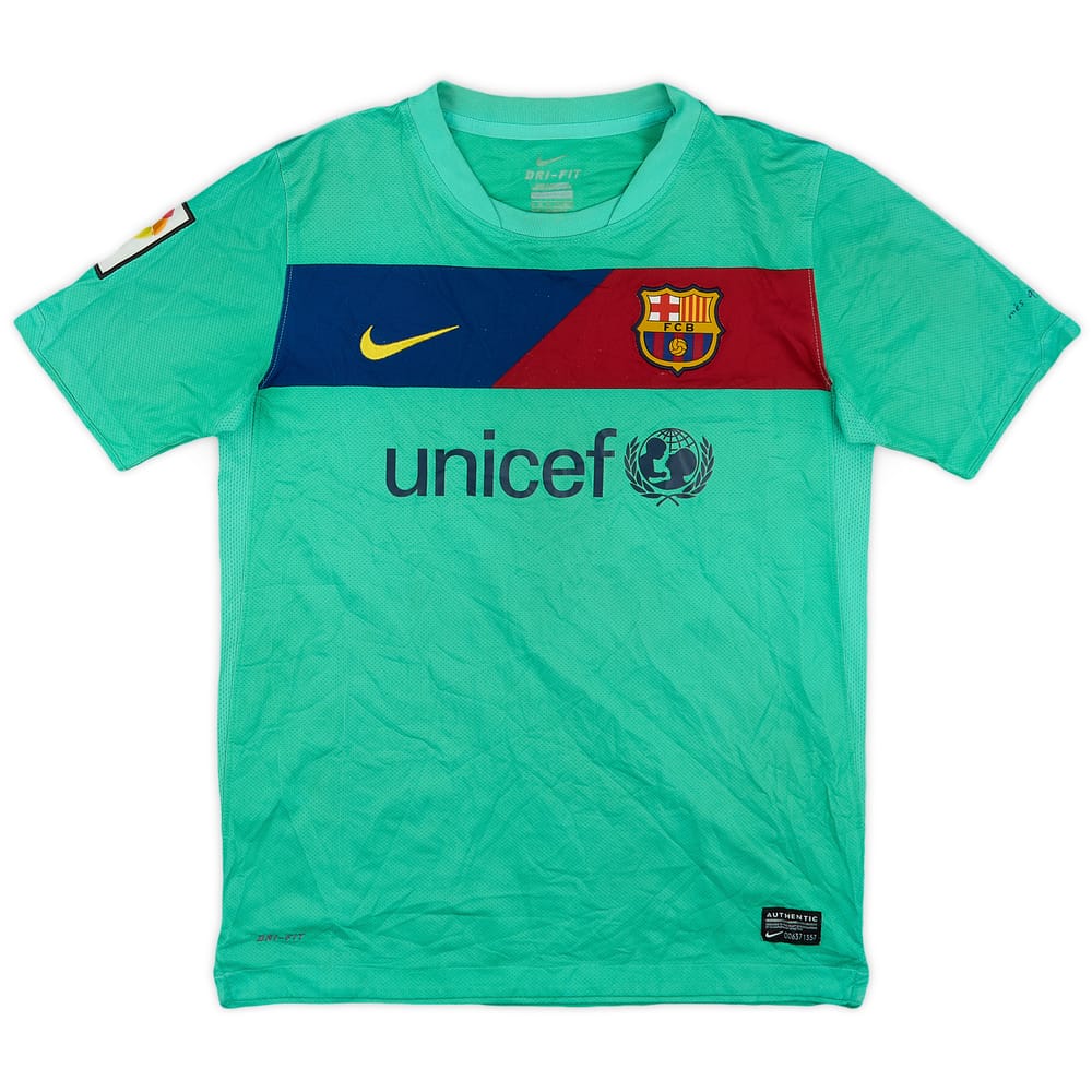 2010-11 Barcelona Away Shirt - 7/10 - (M.Boys)