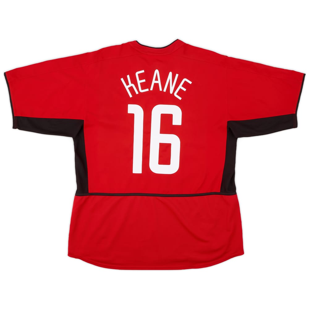 2002-04 Manchester United Home Shirt Keane #16 - 7/10 - (XL)