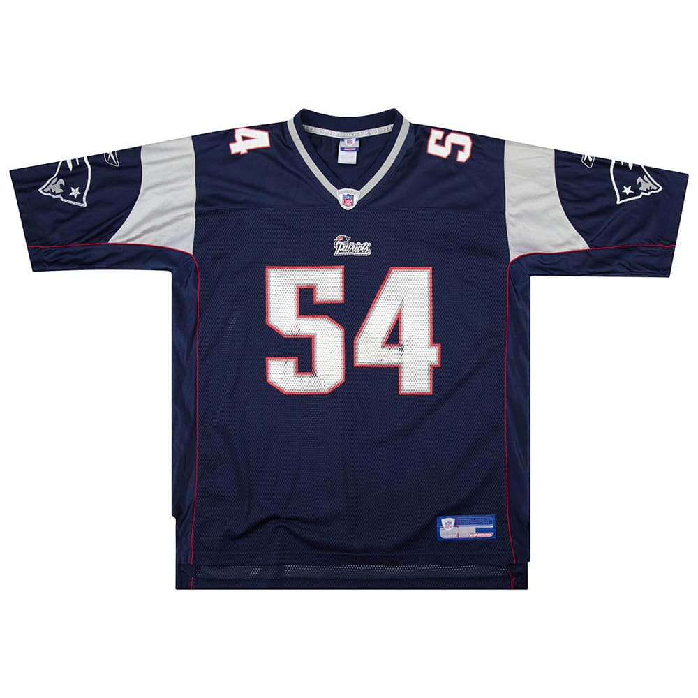2002-04 New England Patriots Bruschi #54 Reebok On Field Jersey (Home) XL