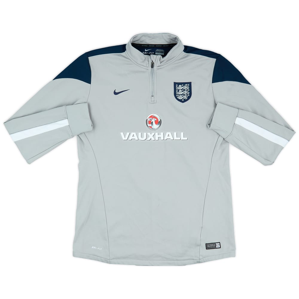 2014-15 England Nike 1/4 Zip Drill Top - 7/10 - (L)