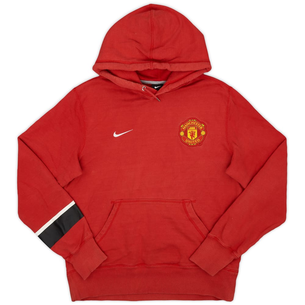 2012-13 Manchester United Nike Hooded Sweat Top - 5/10 - (M)