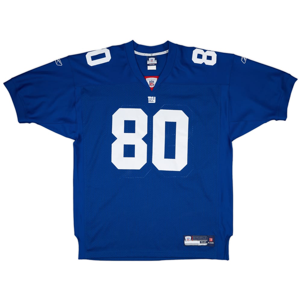 2007 New York Giants Shockey #80 Reebok Authentic Home Jersey - 8/10 - (XL)