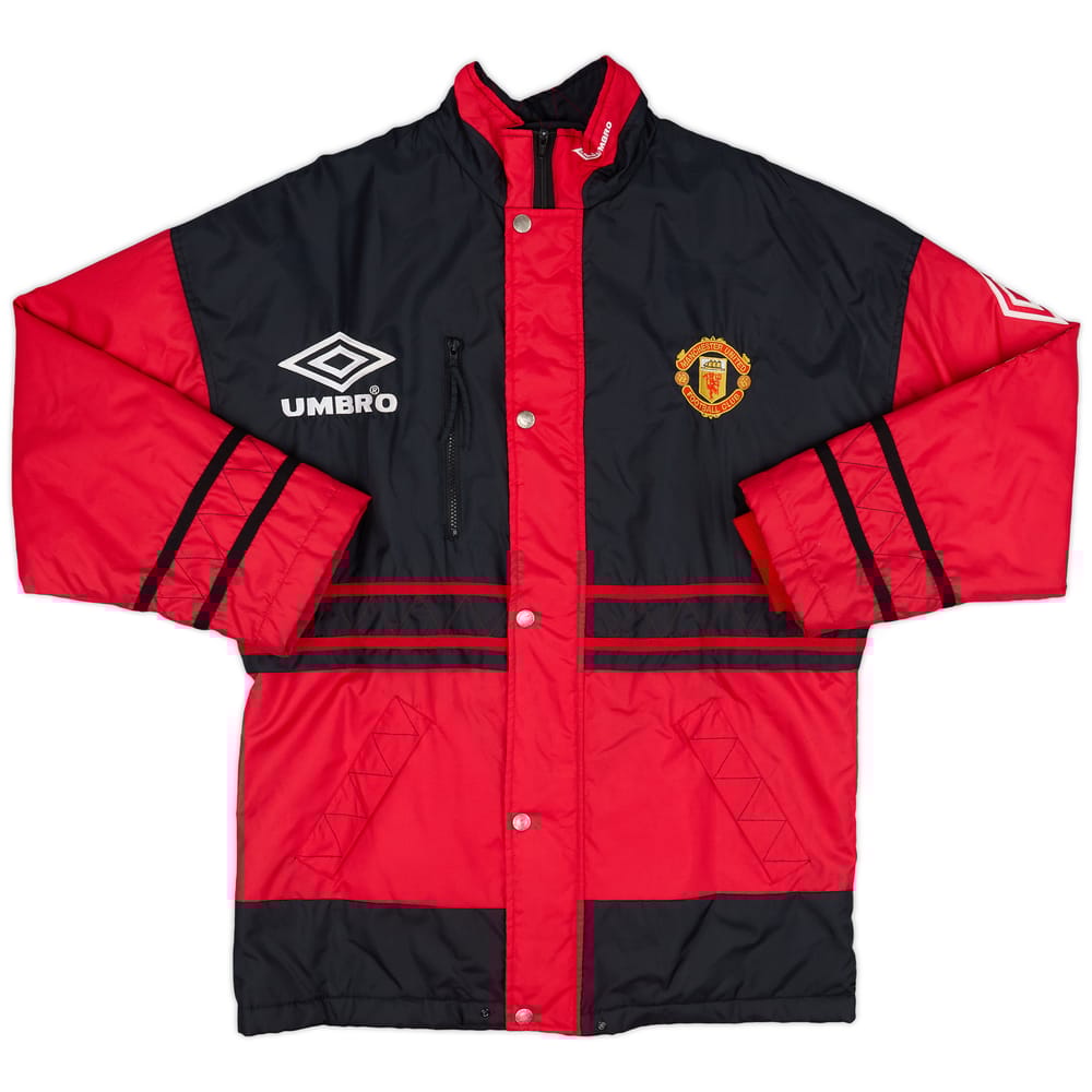 1996-97 Manchester United Umbro Padded Bench Coat - 9/10 - (S)