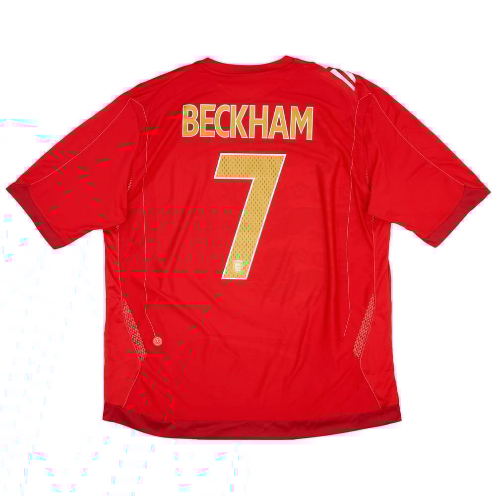 2006-08 England Away Shirt Beckham #7 - 7/10 - (XXL)