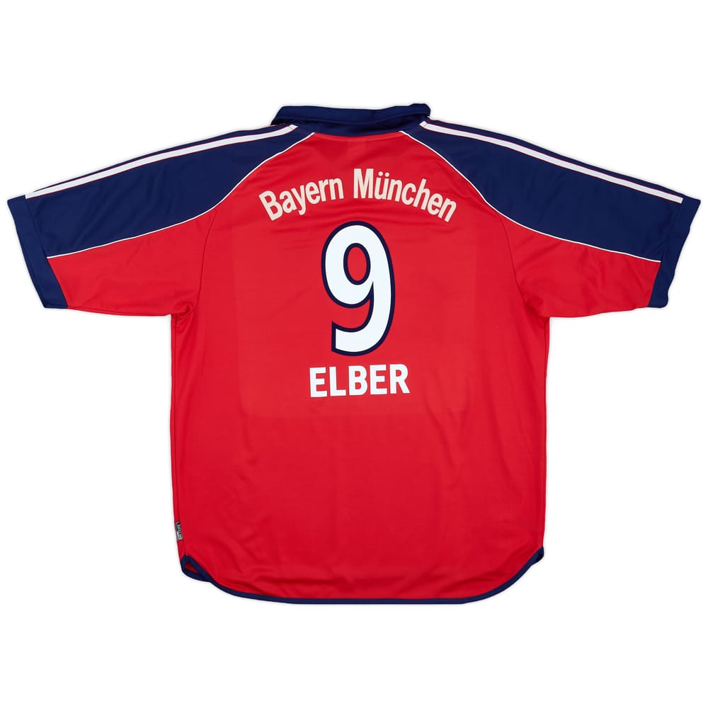 1999-01 Bayern Munich Home Shirt Elber #9 - 6/10 - (XXL)