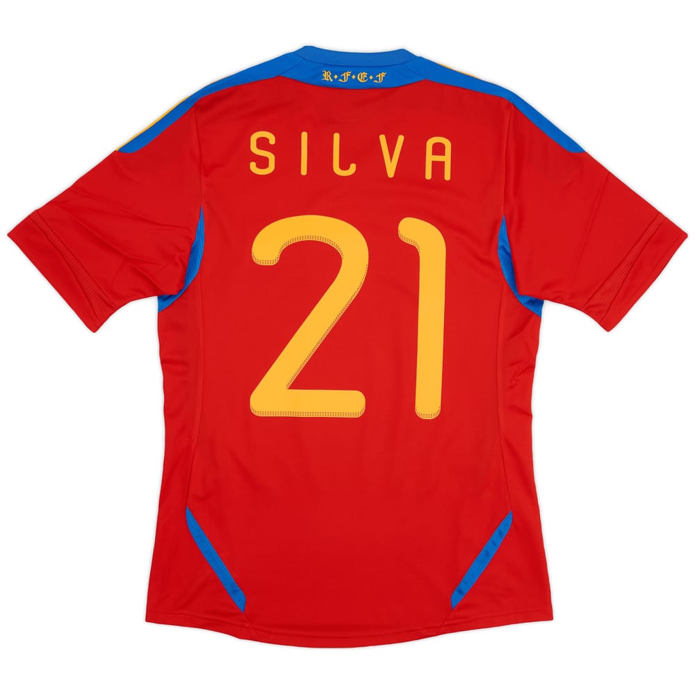 2010-11 Spain Home Shirt Silva #21 (S)