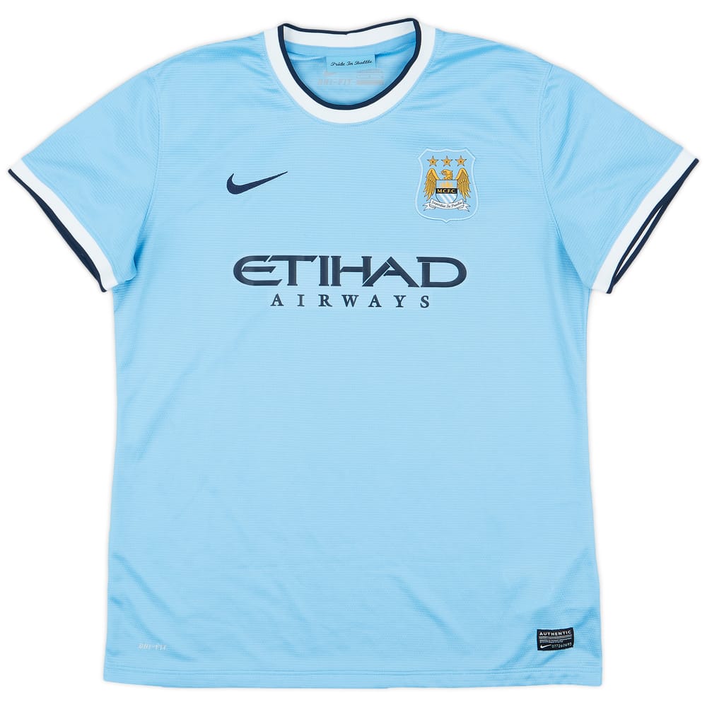 2013-14 Manchester City Home Shirt - 10/10 - (Women's L)