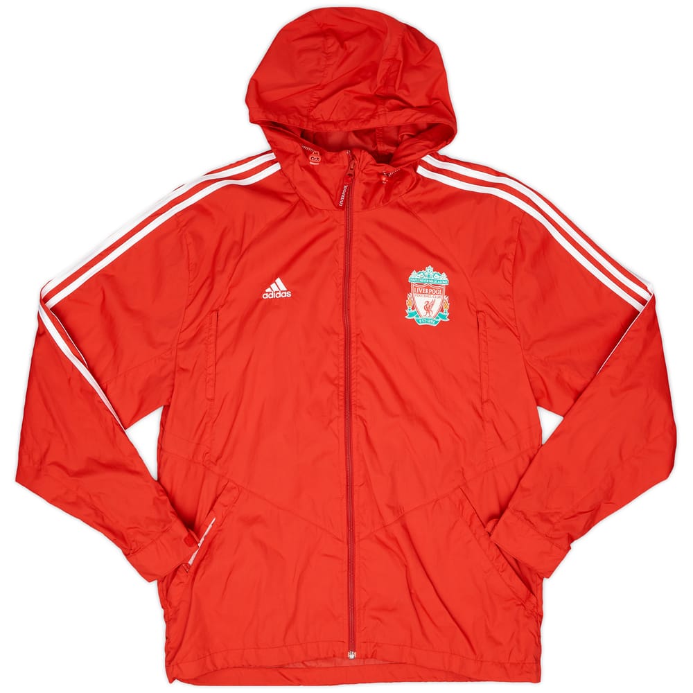 2009-10 Liverpool adidas Hooded Rain Jacket - 6/10 - (L)