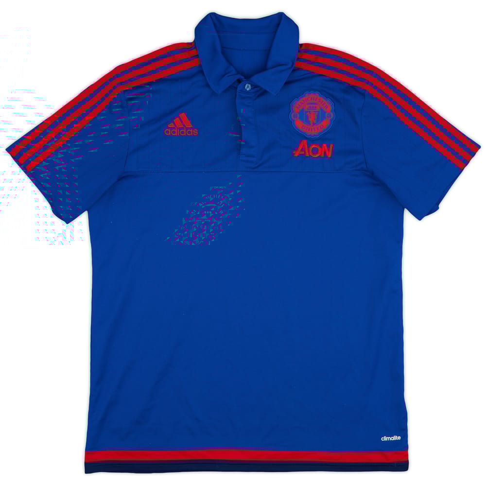 2015-16 Manchester United adidas Polo Shirt - 8/10 - (L)