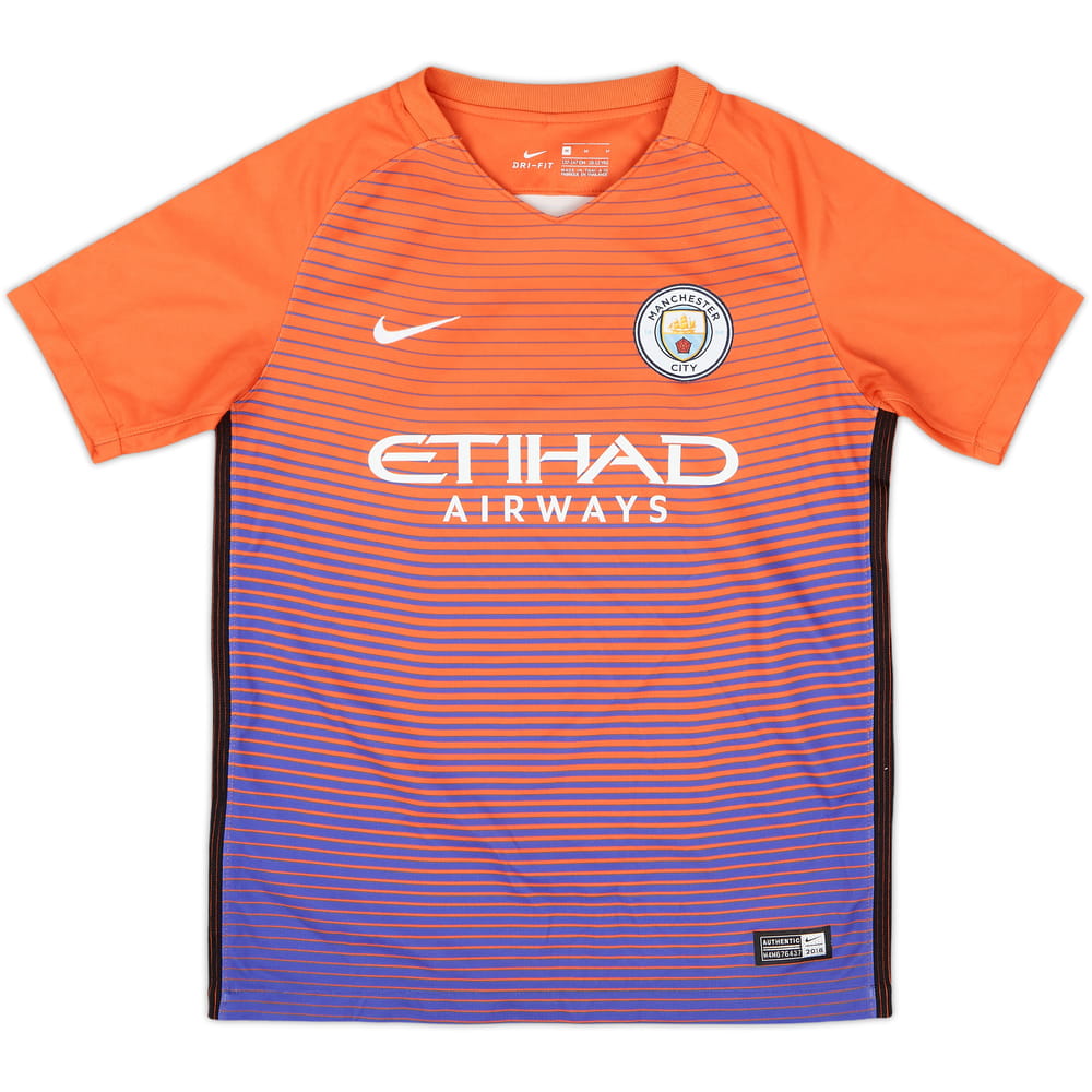 2016-17 Manchester City Third Shirt - 9/10 - (M.Boys)