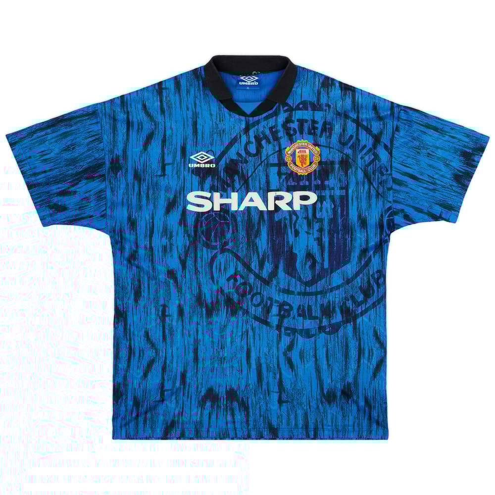 1992-93 Manchester United Away Shirt - 5/10 - (XL)