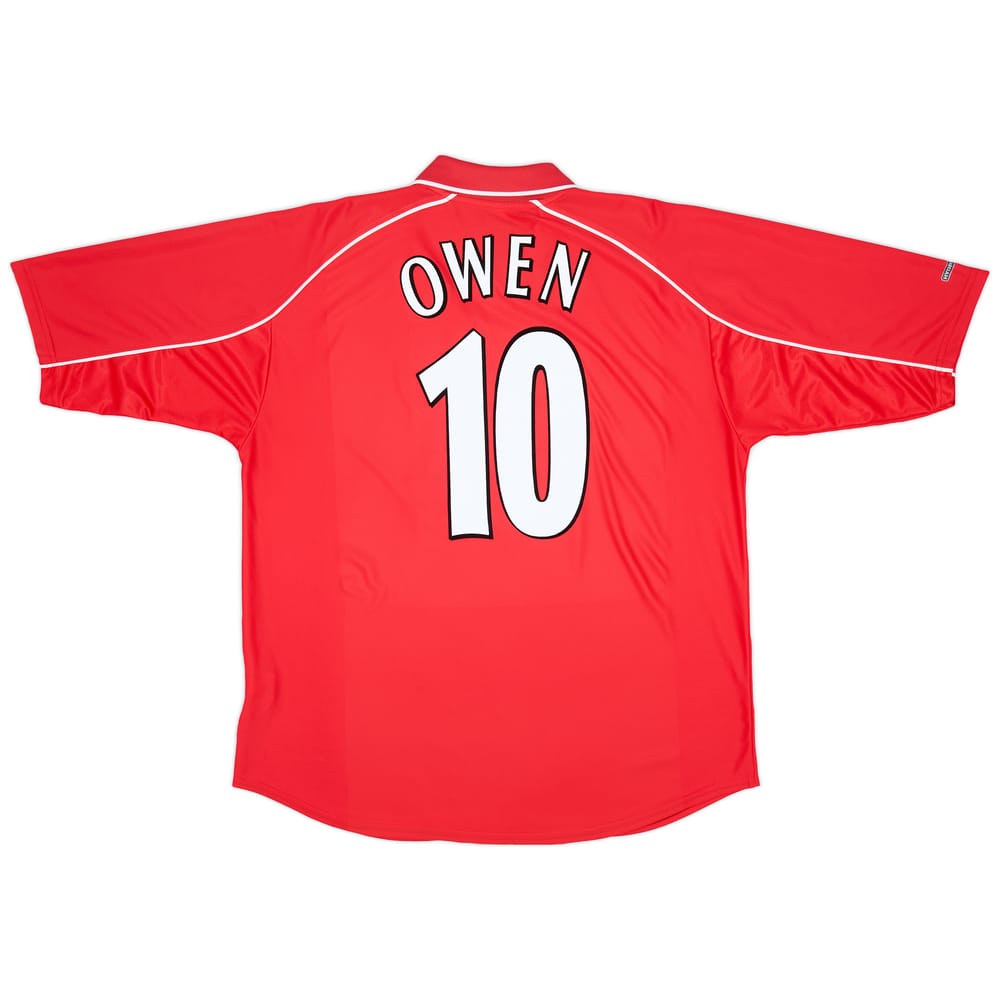 2000-02 Liverpool Home Shirt Owen #10 - 7/10 - (L)