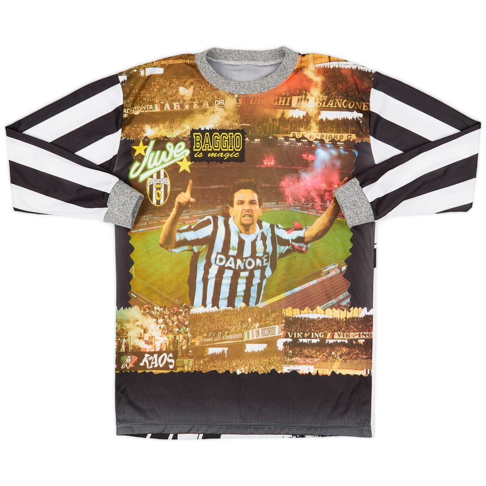 1994-95 Juventus Baggio Graphic L/S Shirt Baggio #10 - 8/10 - (M)