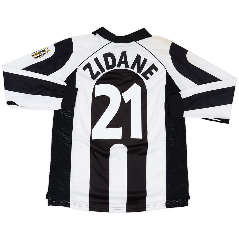 1997-98 Juventus Centenary Home L/S Shirt Zidane #21 - 5/10 - (XL)