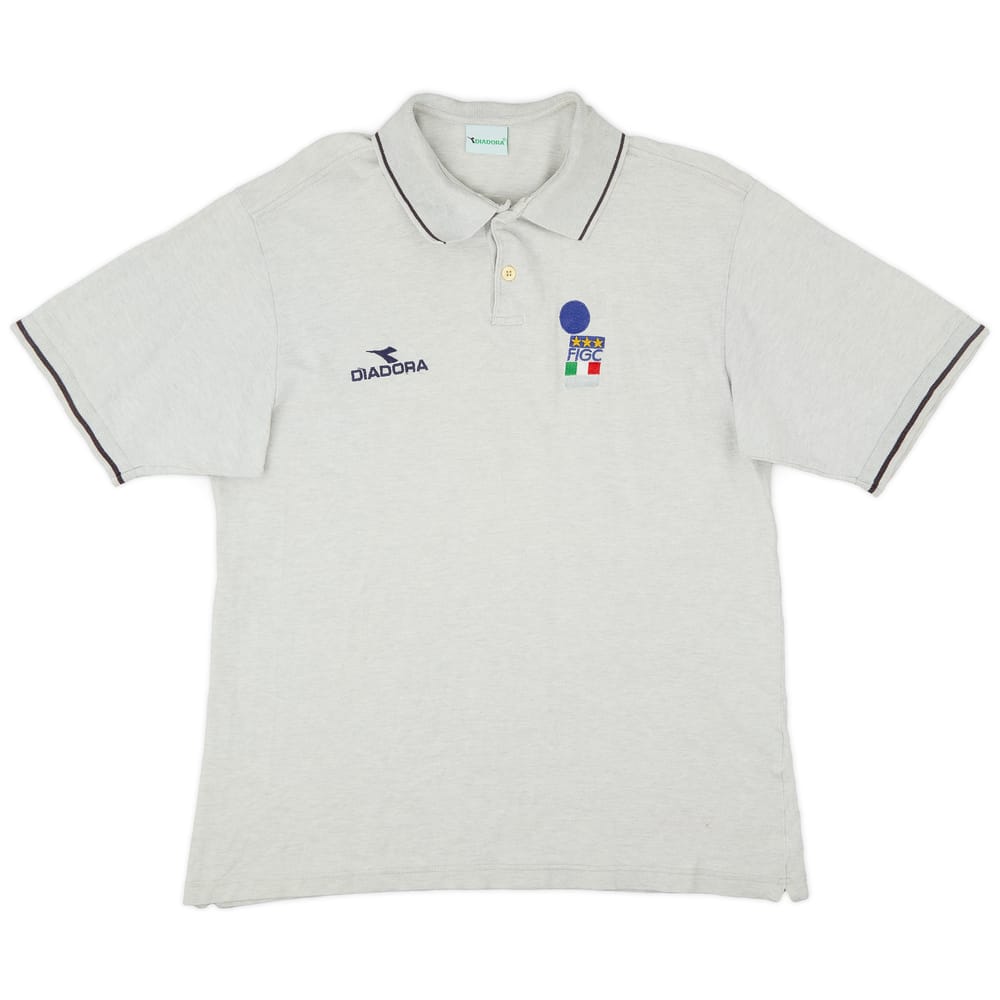 1999-00 Italy Diadora FIGC Referee Polo Shirt - 8/10 - (M)