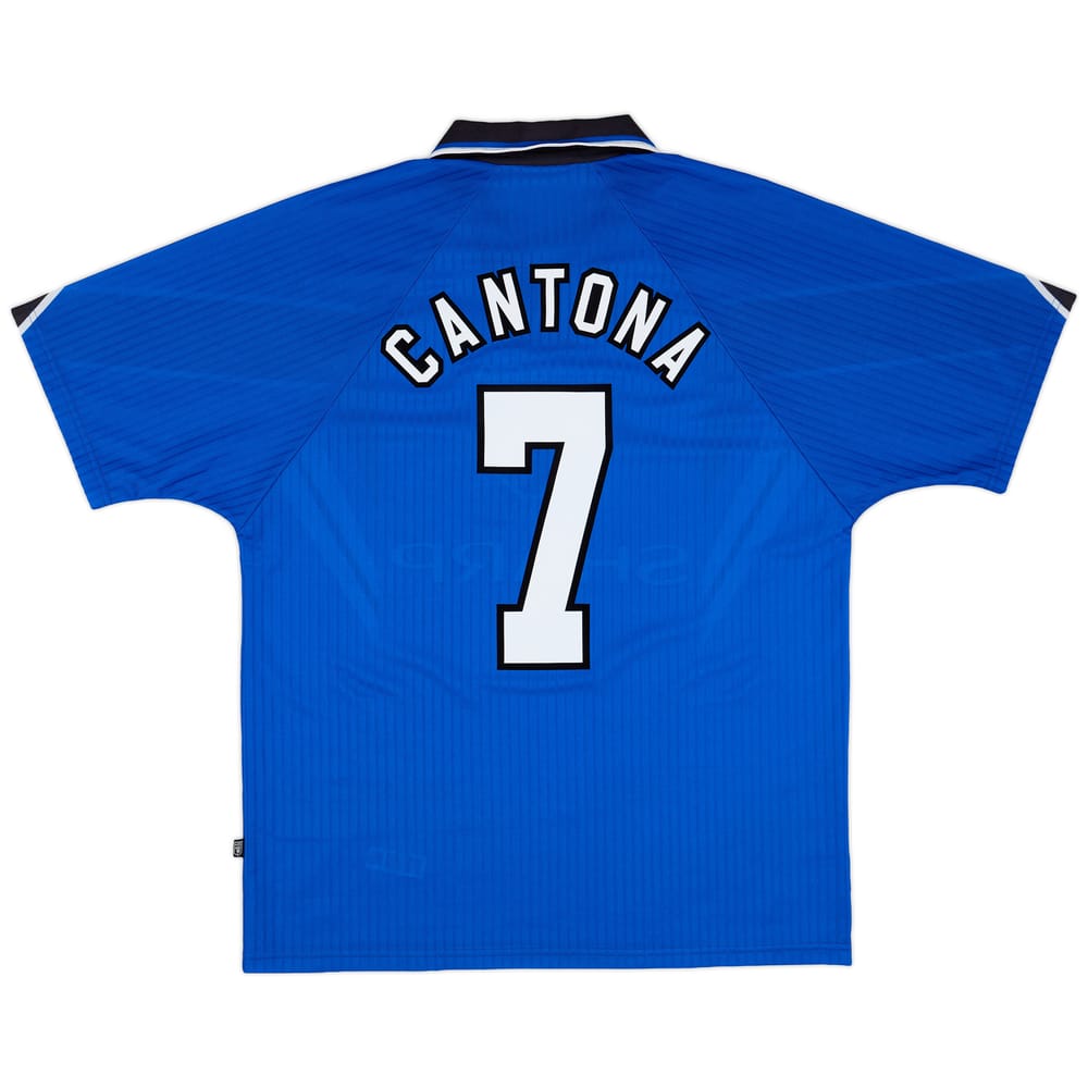 1996-98 Manchester United Third Shirt Cantona #7 - 8/10 - (L)