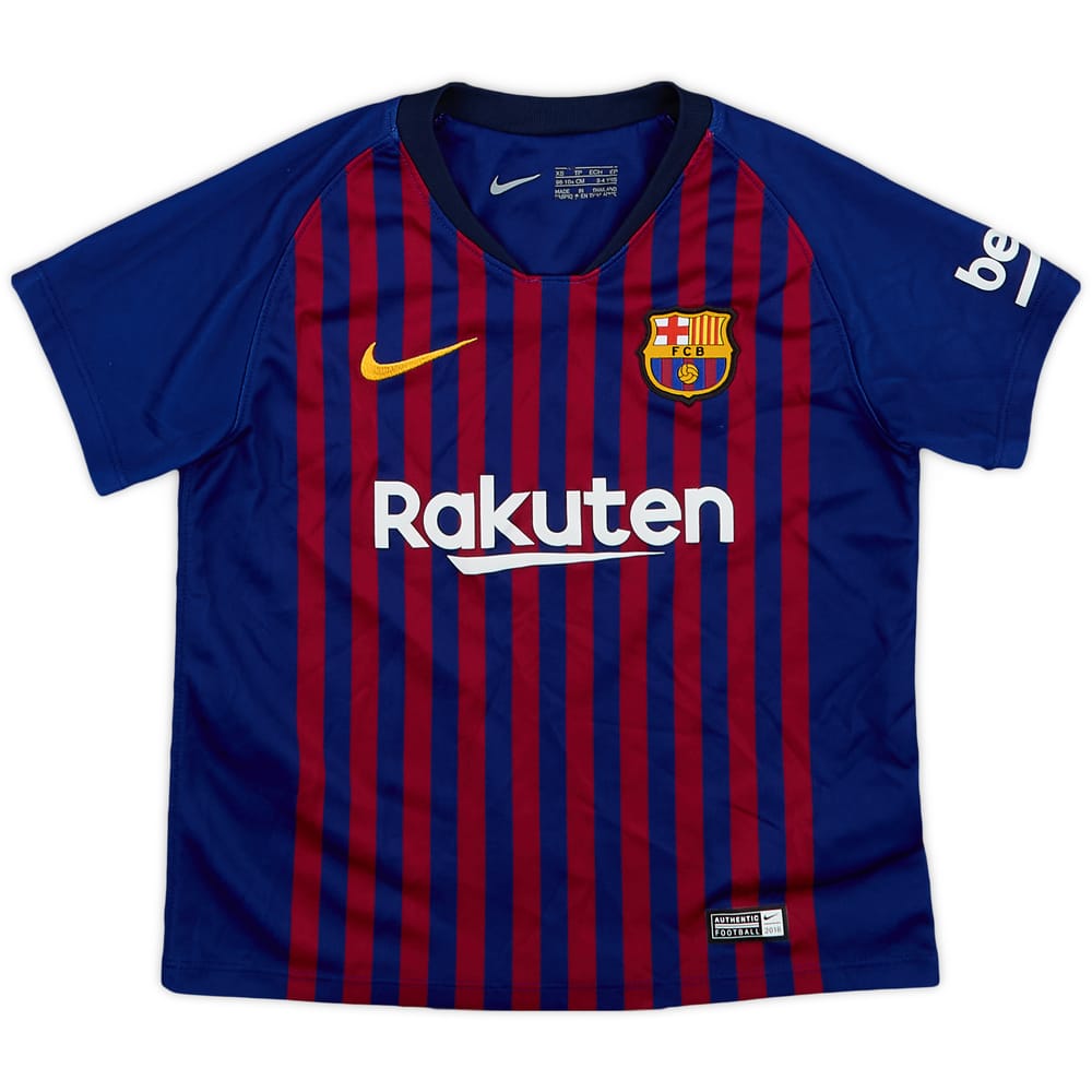 2018-19 Barcelona Home Shirt - 9/10 - (3-4 Years)