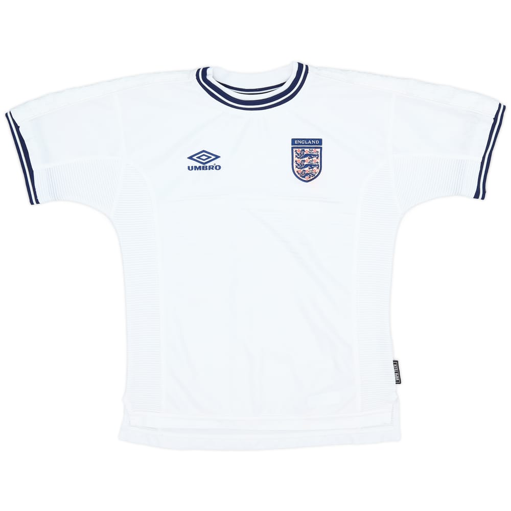 1999-01 England Home Shirt - 9/10 - (M.Boys)