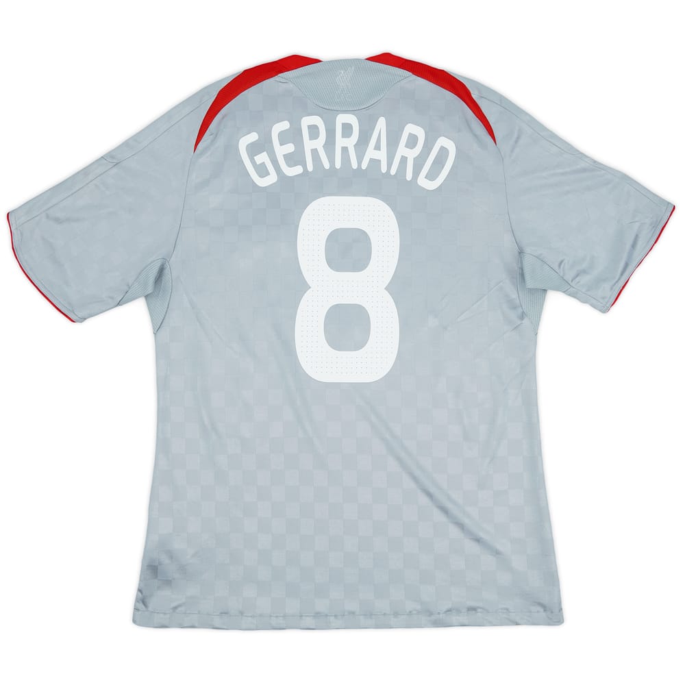 2008-09 Liverpool Away Shirt Gerrard #8 - 8/10 - (L)