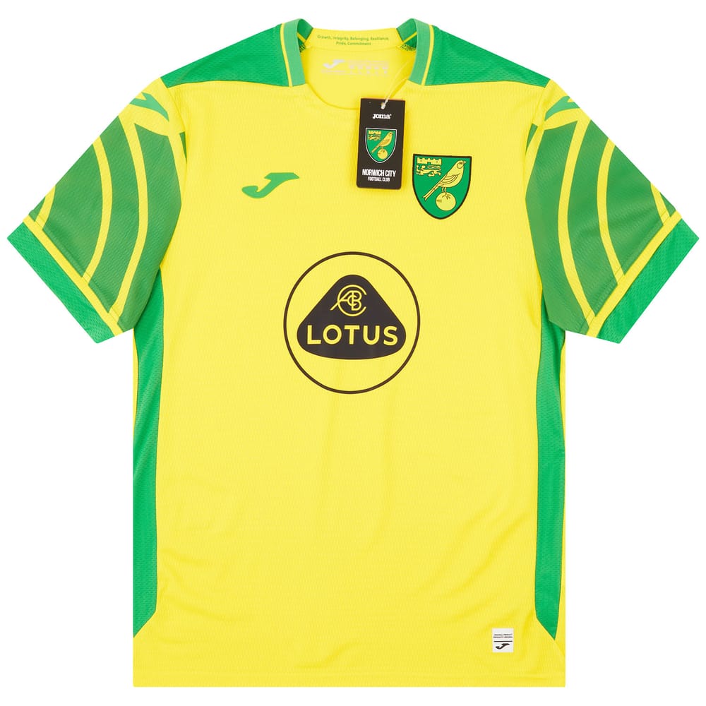 2021-22 Norwich Home Shirt - NEW