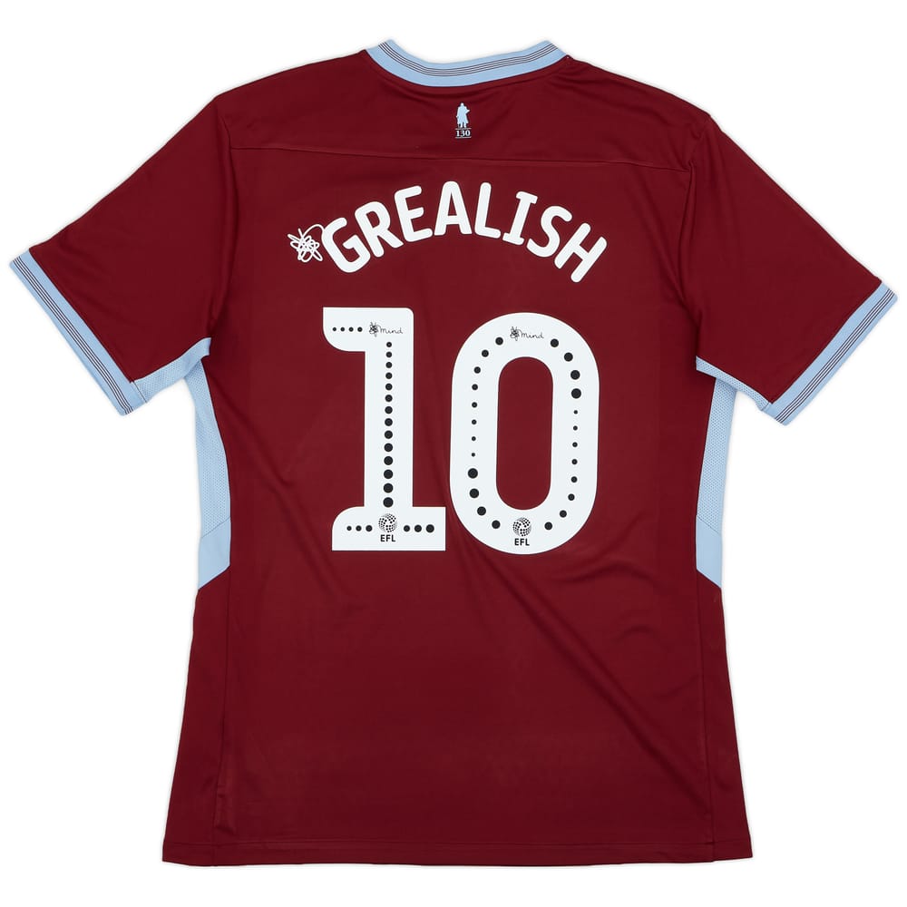 2018-19 Aston Villa Home Shirt Grealish #10 - 9/10 - (L)