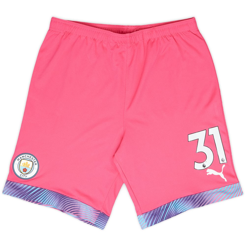 2019-20 Manchester City Match Issue GK Shorts #31 (Ederson)