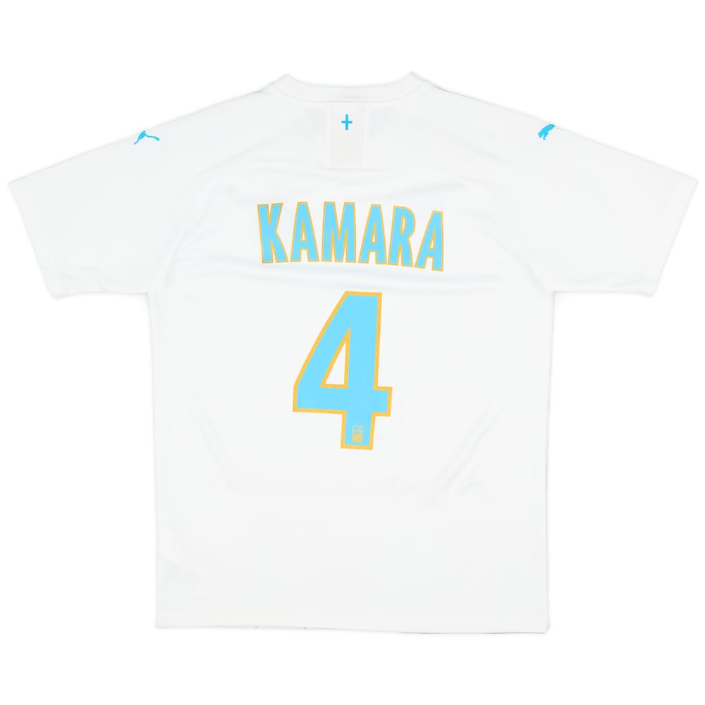 2019-20 Olympique Marseille Home Shirt Kamara #4 - 9/10 - (M)