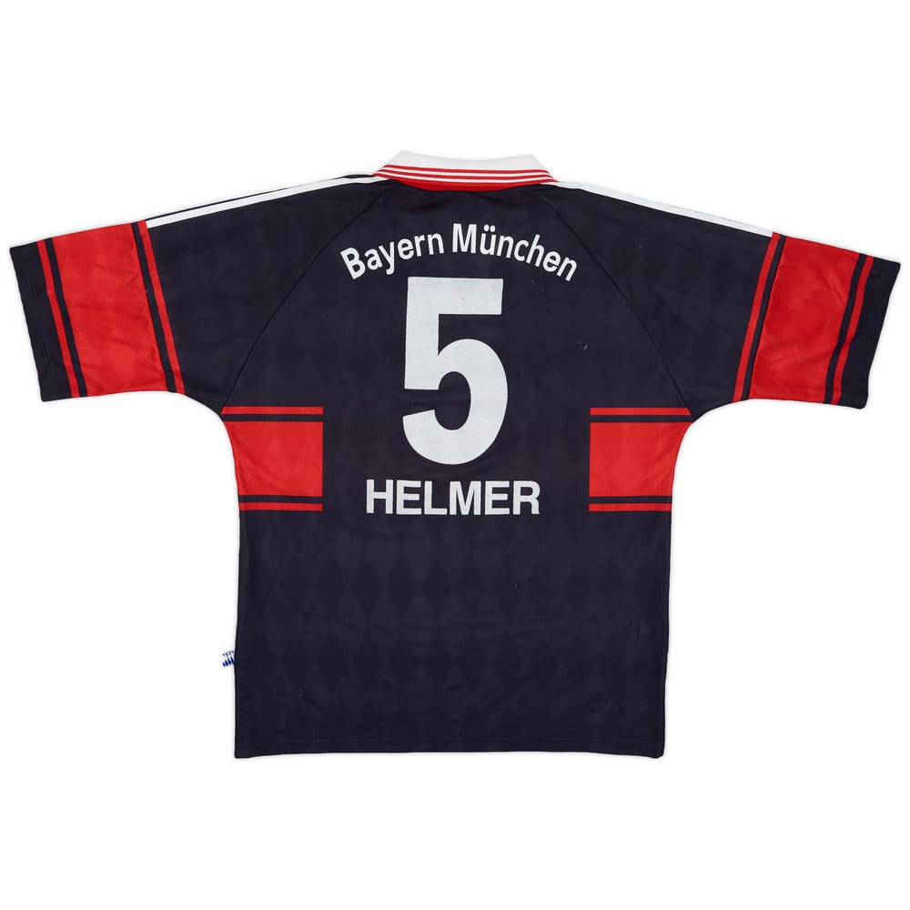 1997-99 Bayern Munich Signed Home Shirt Helmer #5 - 8/10 - (L)