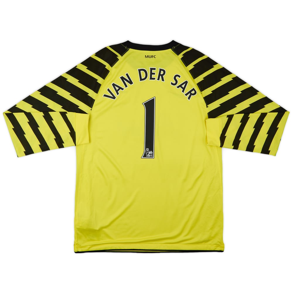 2010-11 Manchester United Yellow GK Shirt Van Der Sar #1 - 10/10 - (L)