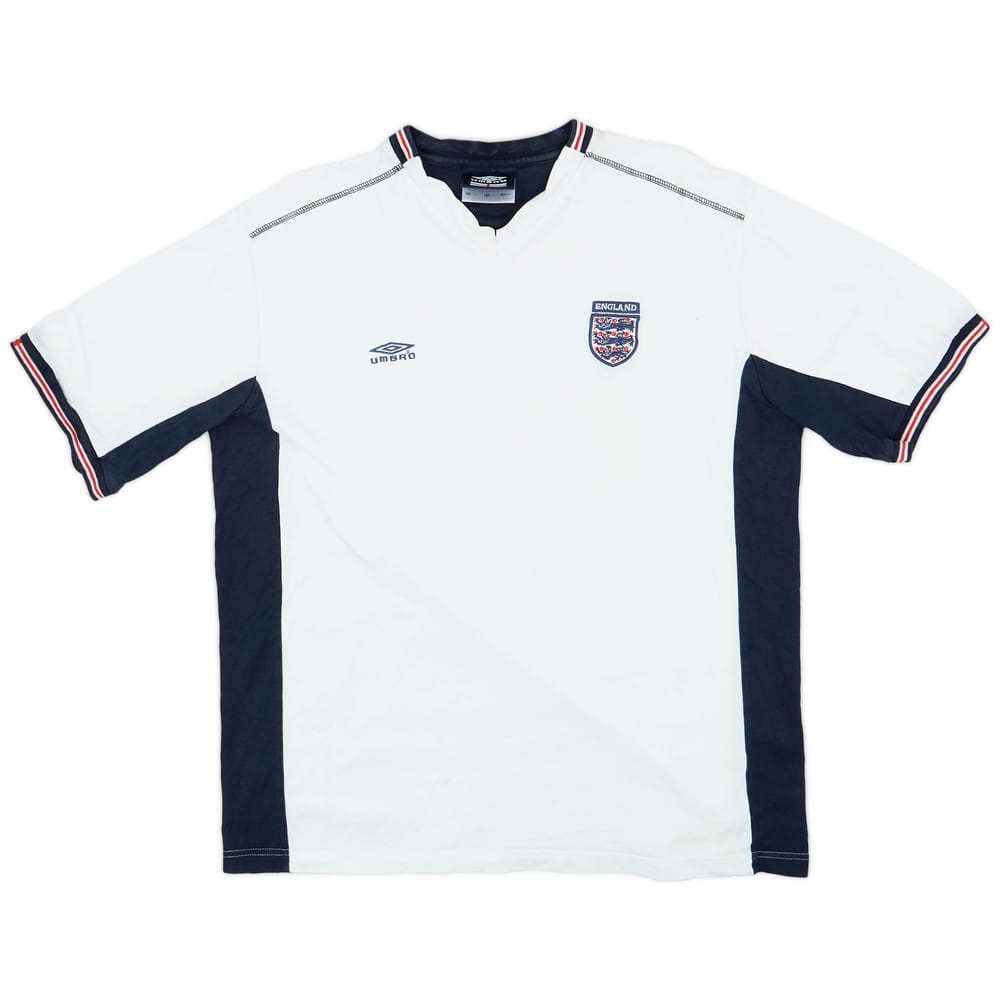 2000-02 England Umbro Cotton Tee - 5/10 - (XL)