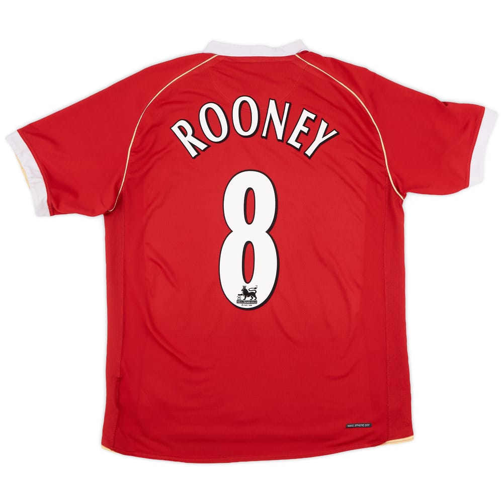 2006-07 Manchester United Home Shirt Rooney #8 - 5/10 - (L)