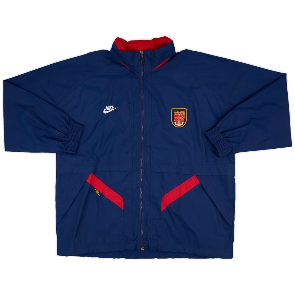 1998-99 Arsenal Nike Hooded Rain Jacket - 8/10 - (XL)