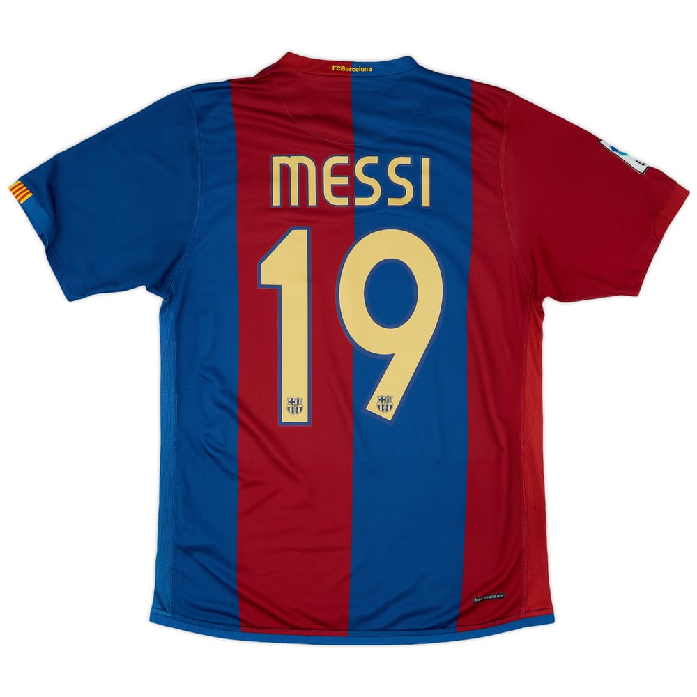 2006-07 Barcelona Home Shirt Messi #19 - 8/10 - (M)