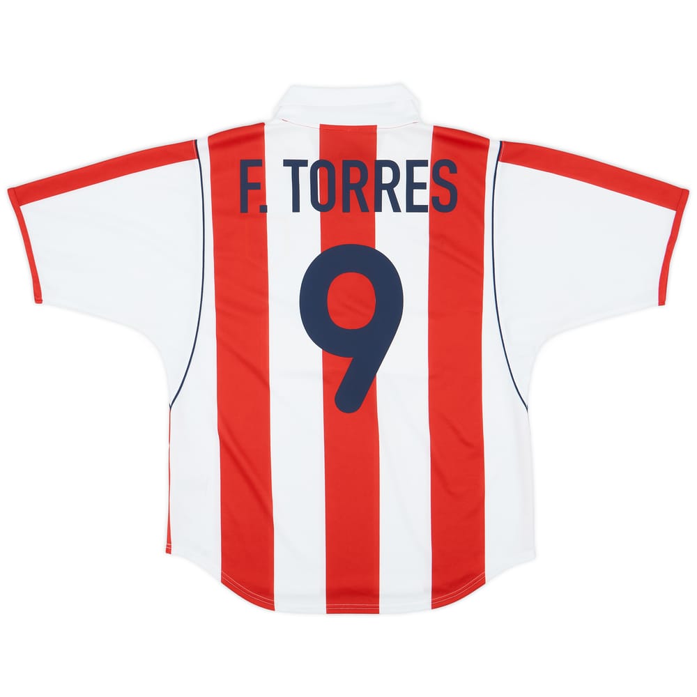 2001-02 Atletico Madrid Home Shirt F.Torres #9 - 8/10 - (L)