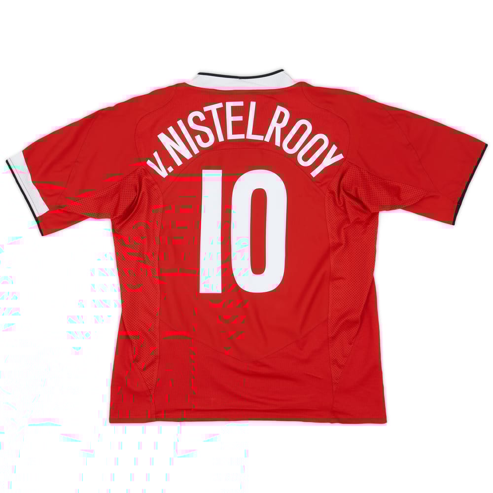 2004-06 Manchester United Home Shirt V.Nistelrooy #10 - 8/10 - (L)