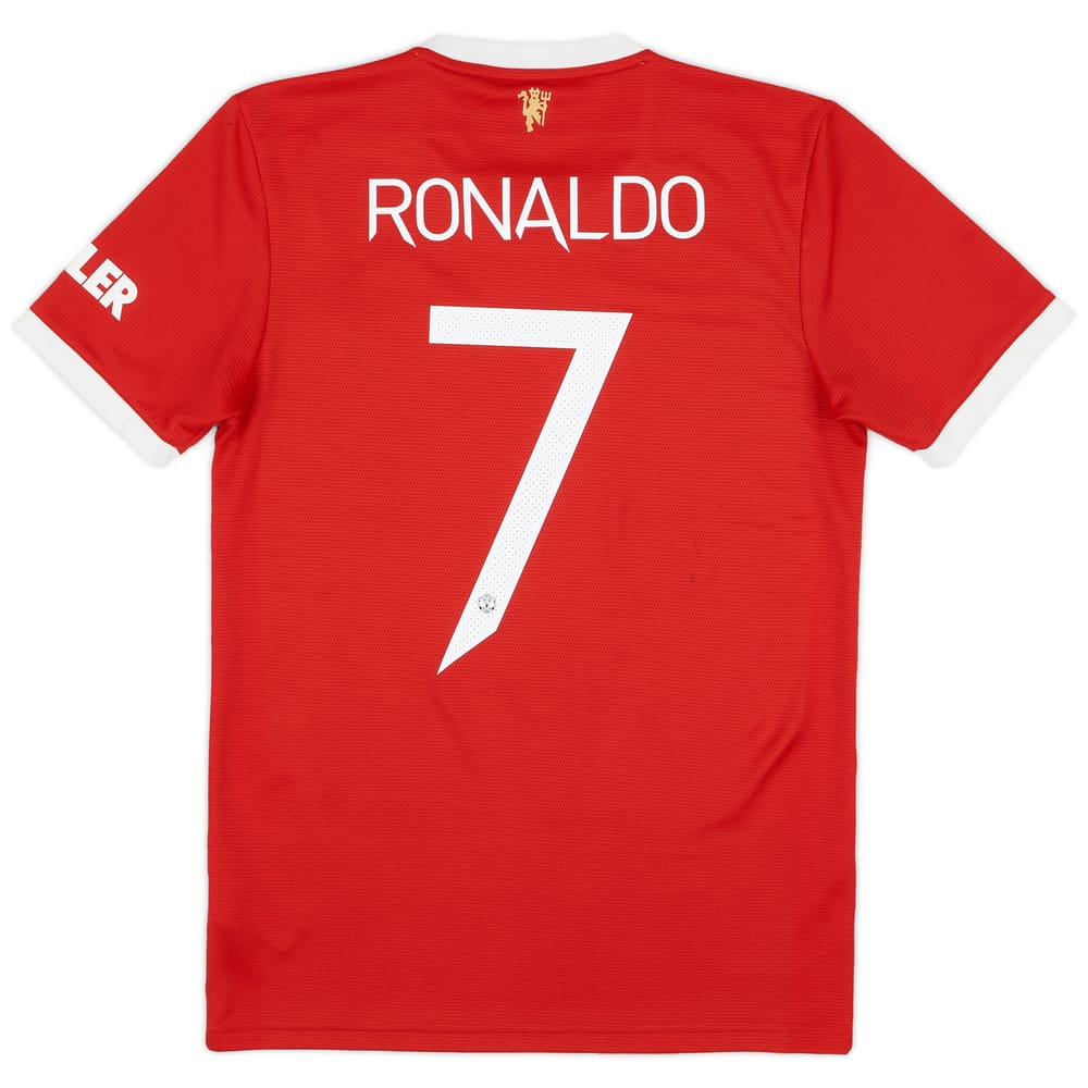 2021-22 Manchester United Home Shirt Ronaldo #7 - 9/10 - (S)