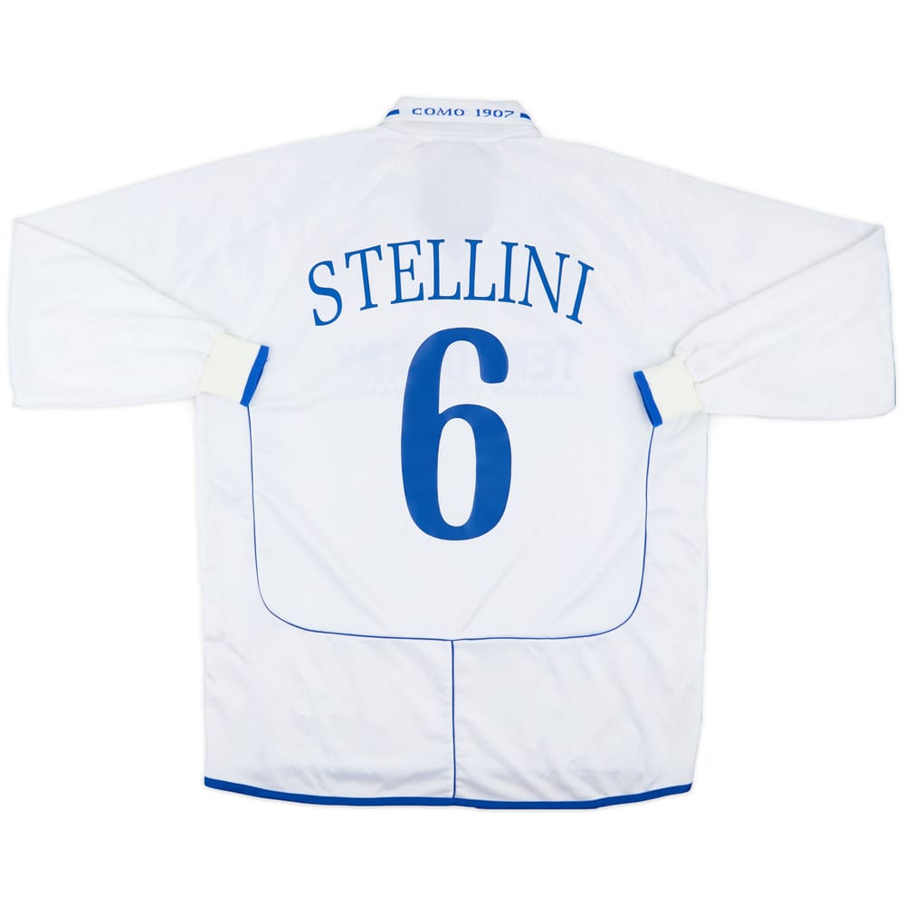 2002-03 Como Match Issue Away Shirt Stellini #6